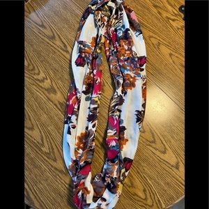 Floral infinity scarf.